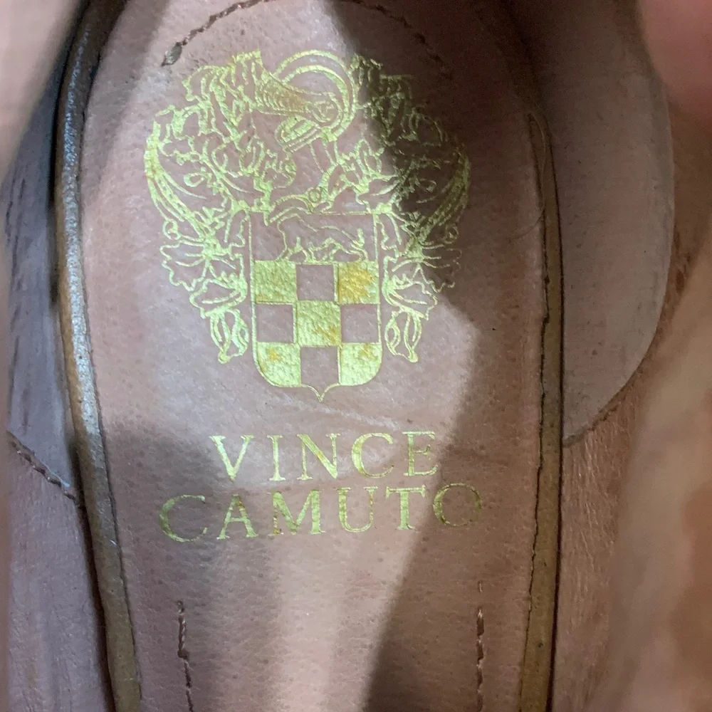 Vince Camuto Tan Fold-Over‎ Ankle Booties